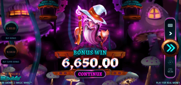 Fire Gnomes 2 Magic Wheel - thắng tiền thưởng