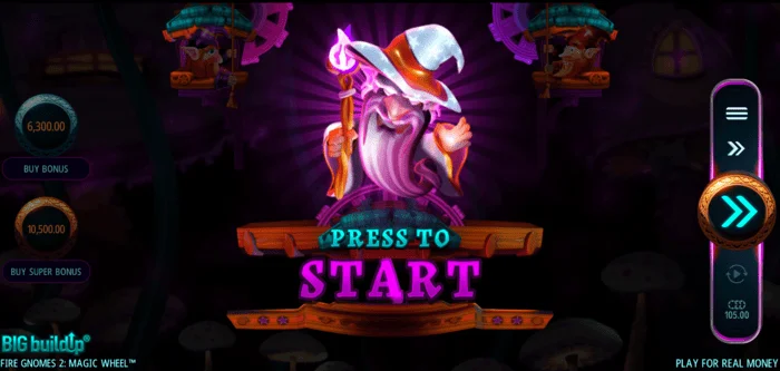 Fire Gnomes 2 Magic Wheel - bắt đầu trò chơi tiền thưởng